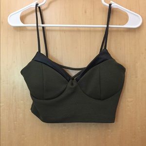 Army green crop crop